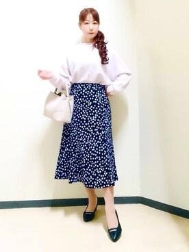 「Reflect（リフレクト）のアイテム（ダウンジャケット/コート）」を使った、花さん（レディース・157cm）の秋コーディネート
