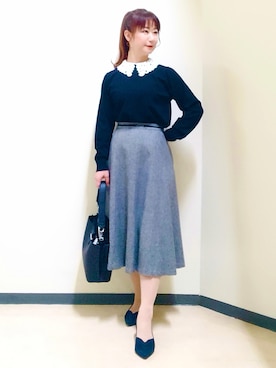 花さん(レディース・157cm)の秋コーディネート