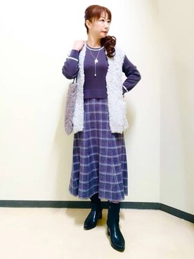 花さん(レディース・157cm)の秋コーディネート