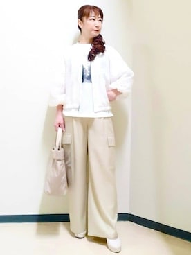 「Reflect（リフレクト）のアイテム（アクセサリー）」を使った、花さん（レディース・157cm）の春コーディネート