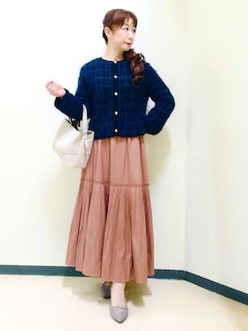 花さん(レディース・157cm)の冬コーディネート