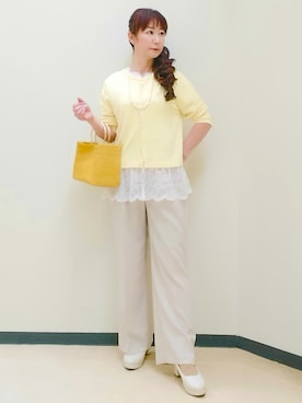 「Reflect（リフレクト）のアイテム」を使った、花さん（レディース・157cm）の夏コーディネート