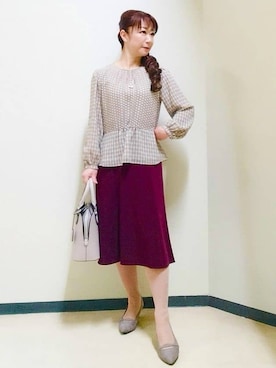 花さん(レディース・157cm)の冬コーディネート