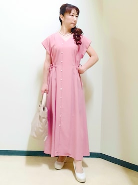 「Reflect（リフレクト）のアイテム」を使った、花さん（レディース・157cm）の夏コーディネート