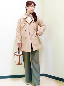 「Reflect（リフレクト）のアイテム」を使った、花さん（レディース・157cm）の冬コーディネート