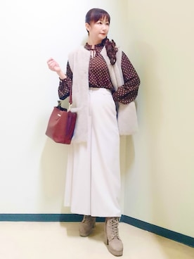 花さん(レディース・157cm)の秋コーディネート