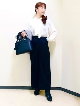 花さん(レディース・157cm)の冬コーディネート