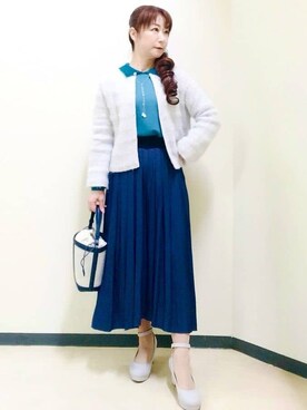 花さん(レディース・157cm)の冬コーディネート
