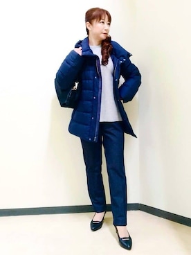 「Reflect（リフレクト）のアイテム（アクセサリー）」を使った、花さん（レディース・157cm）の冬コーディネート
