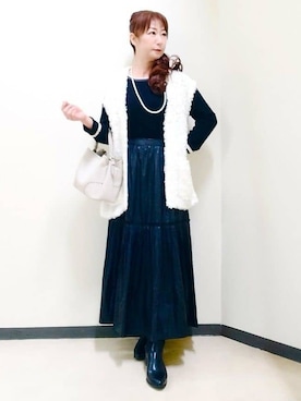 花さん(レディース・157cm)の秋コーディネート