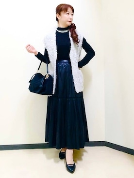 花さん(レディース・157cm)の秋コーディネート