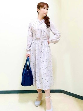 「THE SHOP TK （ザ ショップ ティーケー ）のアイテム」を使った、花さん（レディース・157cm）の春コーディネート