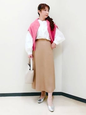 「Reflect（リフレクト）のアイテム」を使った、花さん（レディース・157cm）の春コーディネート