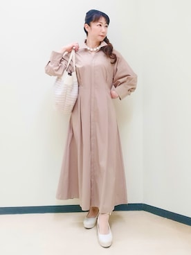 「Reflect（リフレクト）のアイテム（ワンピース/ドレス）」を使った、花さん（レディース・157cm）の春コーディネート