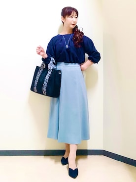 「Reflect（リフレクト）のアイテム」を使った、花さん（レディース・157cm）の秋コーディネート