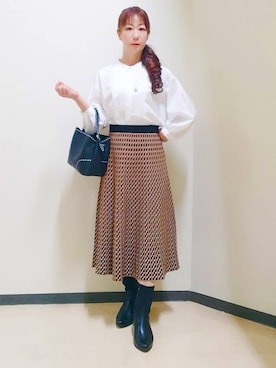 花さん(レディース・157cm)の秋コーディネート