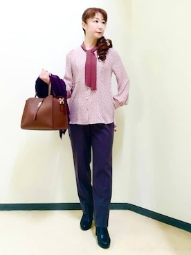 花さん(レディース・157cm)の冬コーディネート