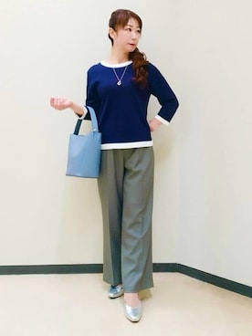 「Reflect（リフレクト）のアイテム（アクセサリー）」を使った、花さん（レディース・157cm）の春コーディネート