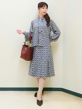 「Reflect（リフレクト）のアイテム」を使った、花さん（レディース・157cm）の秋コーディネート