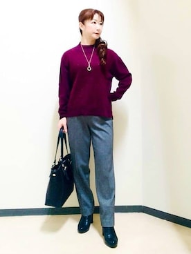 花さん(レディース・157cm)の冬コーディネート