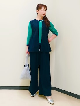 「Reflect（リフレクト）のアイテム（アクセサリー）」を使った、花さん（レディース・157cm）の春コーディネート