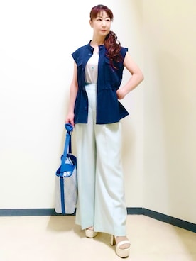 「Reflect（リフレクト）のアイテム（トップス）」を使った、花さん（レディース・157cm）の夏コーディネート