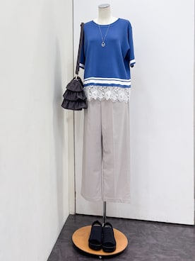 「grove（グローブ）のアイテム」を使った、yukariさん（レディース・154cm）の夏コーディネート