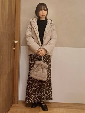 「DRESKIP（ドレスキップ）のアイテム」を使った、rinさん（レディース・158cm）の冬コーディネート
