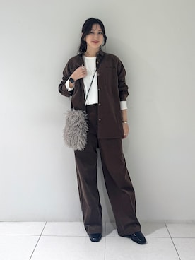 「INDIVI（インディヴィ）のアイテム」を使った、そんさん（レディース・155cm）の秋コーディネート