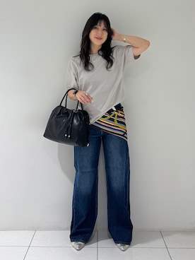 「INDIVI（インディヴィ）のアイテム」を使った、そんさん（レディース・155cm）の秋コーディネート