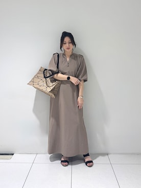 「GALLEST（ギャレスト）のアイテム」を使った、そんさん（レディース・155cm）の夏コーディネート