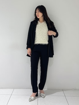 「INDIVI（インディヴィ）のアイテム」を使った、そんさん（レディース・155cm）の秋コーディネート