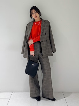 「INDIVI（インディヴィ）のアイテム」を使った、そんさん（レディース・155cm）の秋コーディネート