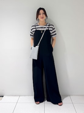 「アイテム（オールインワン・サロペット）」を使った、そんさん（レディース・155cm）の夏コーディネート