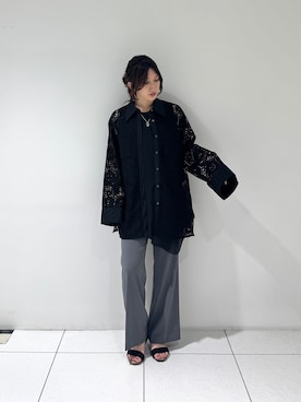 「GALLEST（ギャレスト）のアイテム」を使った、そんさん（レディース・155cm）の夏コーディネート