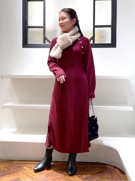 あんりさん(レディース・160cm)の冬コーディネート