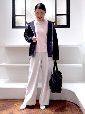 「Airpapel（エアパペル）のアイテム」を使った、あんりさん（レディース・160cm）の冬コーディネート