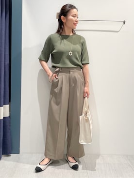「Lee（リー）のアイテム（トートバッグ）」を使った、あんりさん（レディース・160cm）の夏コーディネート