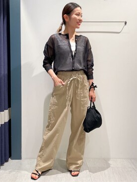 「Lee（リー）のアイテム（その他パンツ）」を使った、あんりさん（レディース・160cm）の夏コーディネート