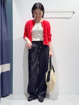 「Sunauna（スーナウーナ）のアイテム」を使った、あんりさん（レディース・160cm）の春コーディネート