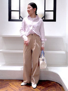 「Lee（リー）のアイテム（バッグ）」を使った、あんりさん（レディース・160cm）の冬コーディネート