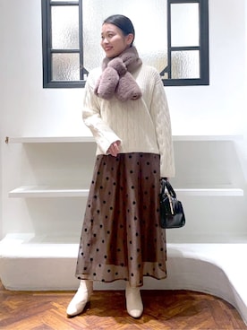 あんりさん(レディース・160cm)の冬コーディネート