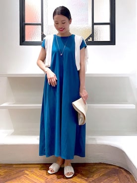 「grove（グローブ）のアイテム（ハット）」を使った、あんりさん（レディース・160cm）の夏コーディネート