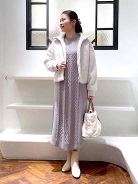 あんりさん(レディース・160cm)の冬コーディネート