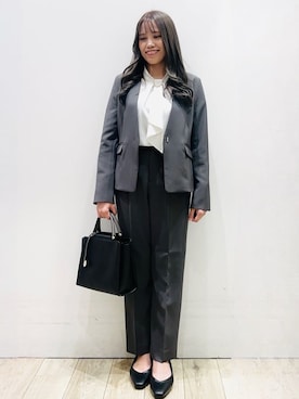 「index（インデックス）のアイテム（パンツ）」を使った、Ririさん（レディース・152cm）の冬コーディネート