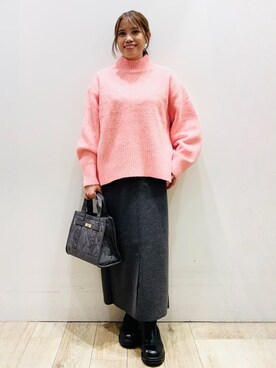 Ririさん(レディース・152cm)の冬コーディネート