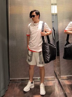 「ARMANI EXCHANGE（アルマーニエクスチェンジ）のアイテム」を使った、Toschiakiさん（メンズ・168cm）の春コーディネート