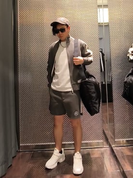 「ARMANI EXCHANGE（アルマーニエクスチェンジ）のアイテム」を使った、Toschiakiさん（メンズ・168cm）の春コーディネート