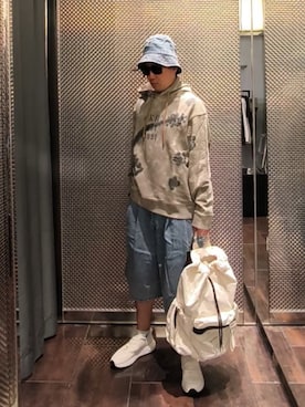 「ARMANI EXCHANGE（アルマーニエクスチェンジ）のアイテム」を使った、Toschiakiさん（メンズ・168cm）の春コーディネート