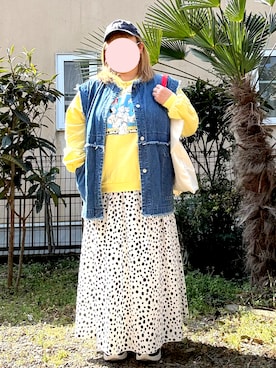 「しまむら（シマムラ）のアイテム（ジャケット/アウター）」を使った、なこさん（レディース・159cm）の春コーディネート